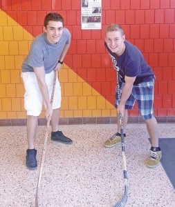 Liam Devlin and Ben Hankins are students at Aurora High School. (Supplied photo)