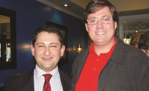 Prospective Aurora Liberal candidates Jason Cherniak (Aurora-Oak Ridges-Richmond Hill) and Kyle Peterson (Newmarket-Aurora), met up at Cherniak's campaign launch at Jonathan's Restaurant on Sunday.