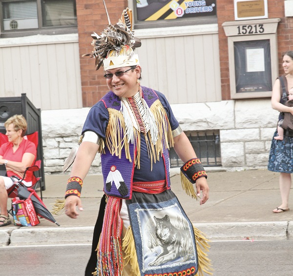 The First Nations presentation is always a big hit in the parade.
