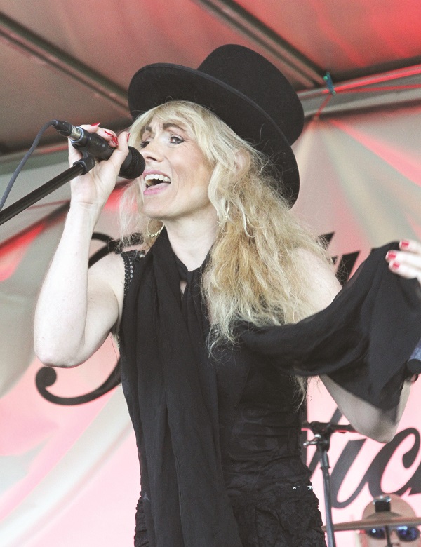 Anna Leeming portraye Stevie Nicks in the Fleetwood Mac tribute band Fleetwood Nicks.