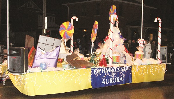 Aurora Optimists had a float to satisfy every sweet tooth.