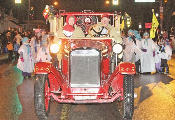 Central York Fire Services polished up their vintage fire engine for the occasion.