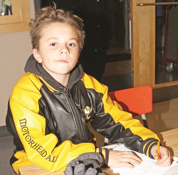 Writing letters to Santa.