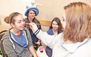 Face Painting was the order of the day inside the Seniors' Centre.