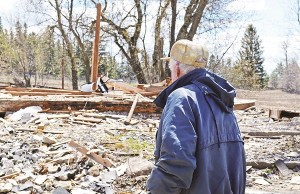 Joe Lundy surveys the site where his birthplace once stood.